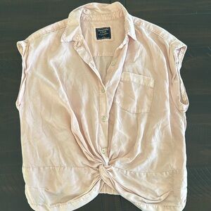 Abercrombie & Fitch Pale Pink Large Blouse‎
